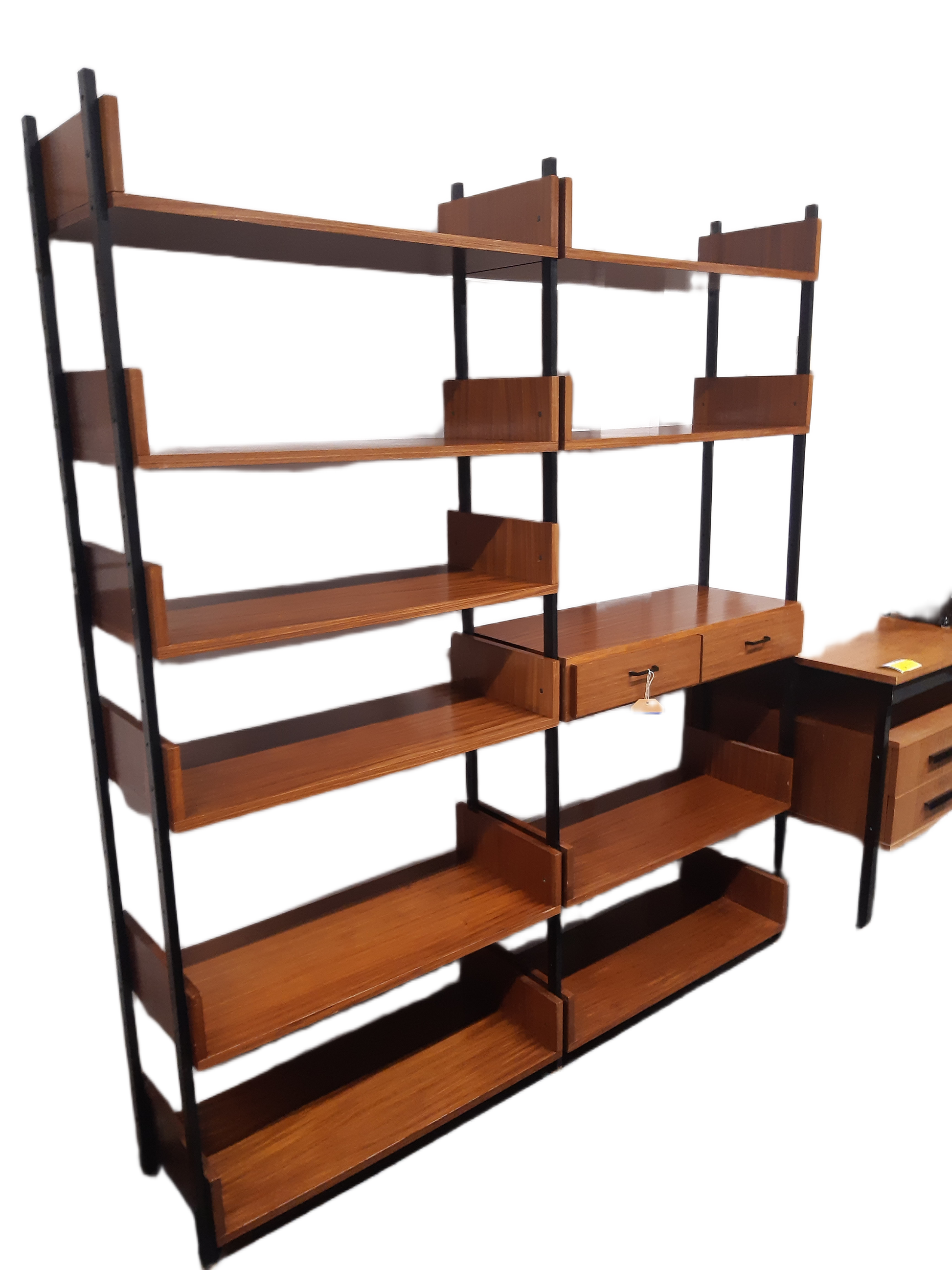 Deens Vintage Mid century Retro Simpla Lux wandmeubel