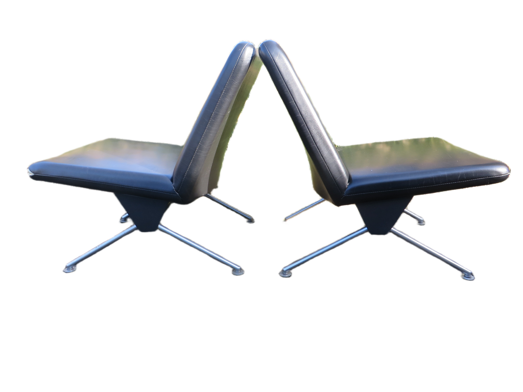 Drie originele A.R. Cordemeyer 1431 ‘K1’ fauteuils voor Gispen