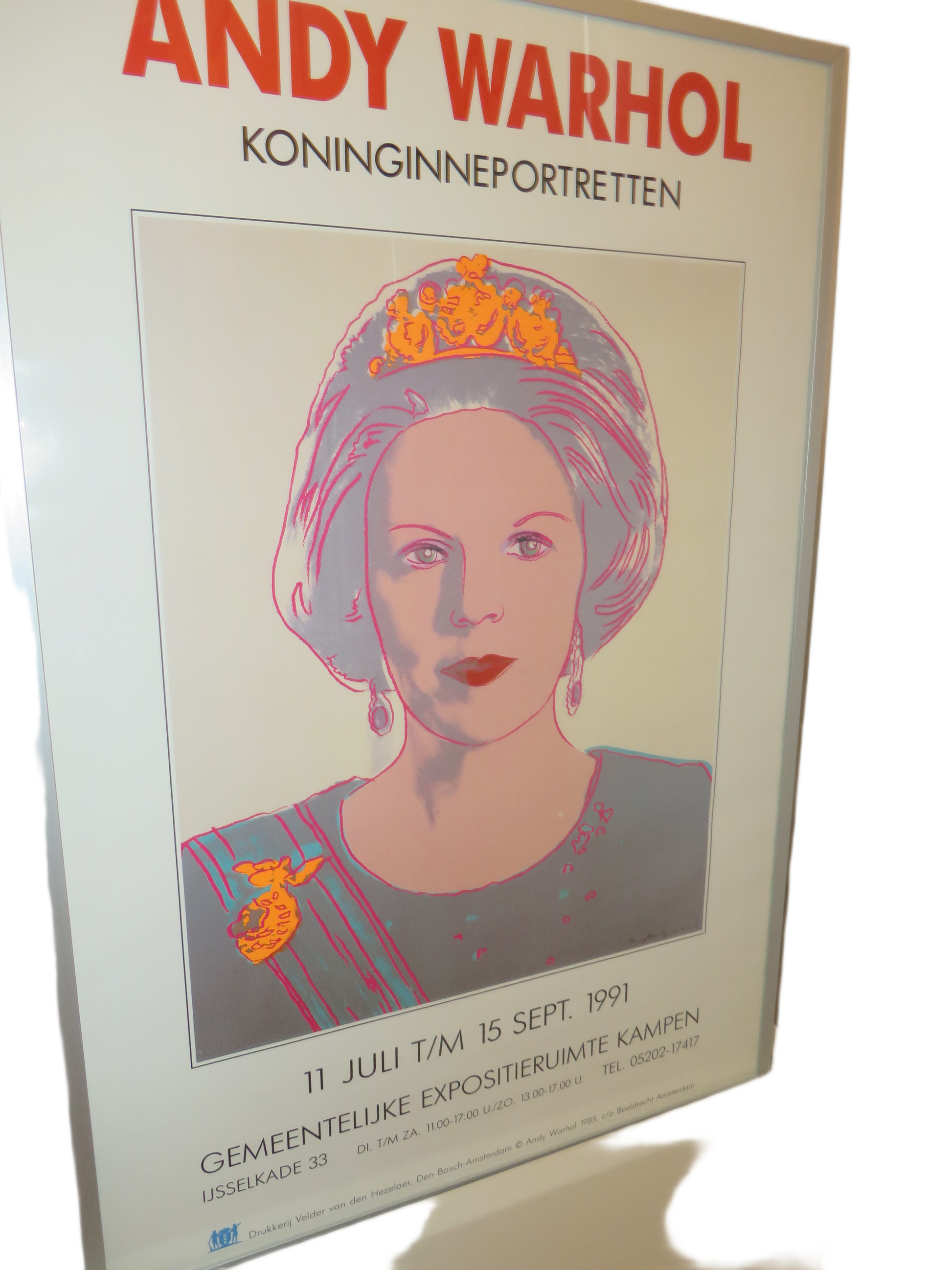 Andy Warhol Koninginnenportretten poster expositie Kampen 1991