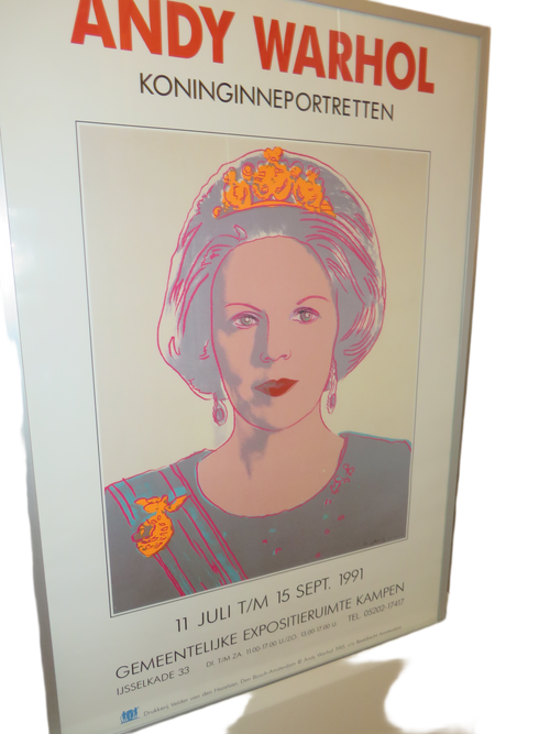 Andy Warhol Koninginnenportretten poster expositie Kampen 1991