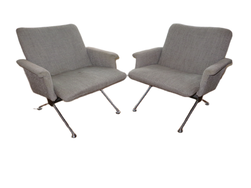 2 Gispen model 1432 fauteuils