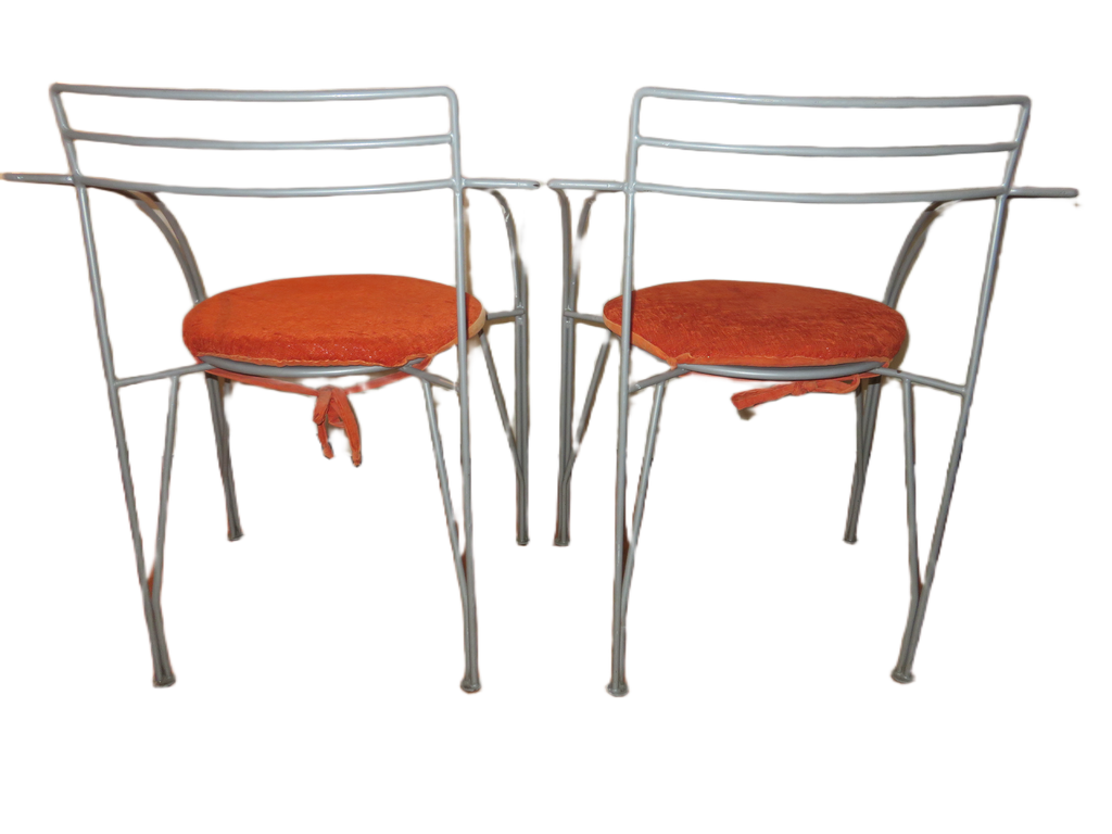 Vintage silver moon stoelen van Pascal Mourgue voor Fermob