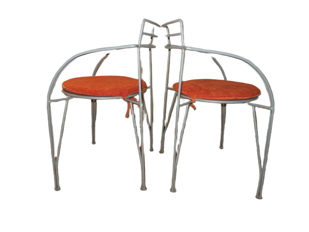 Vintage silver moon stoelen van Pascal Mourgue voor Fermob