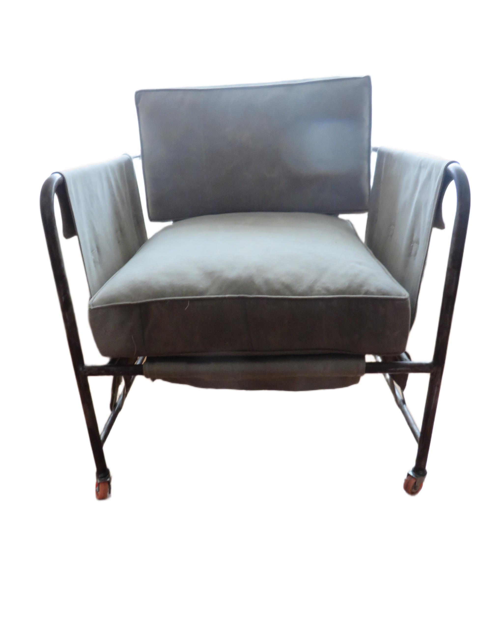 Vintage Darwin militaire canvas fauteuil