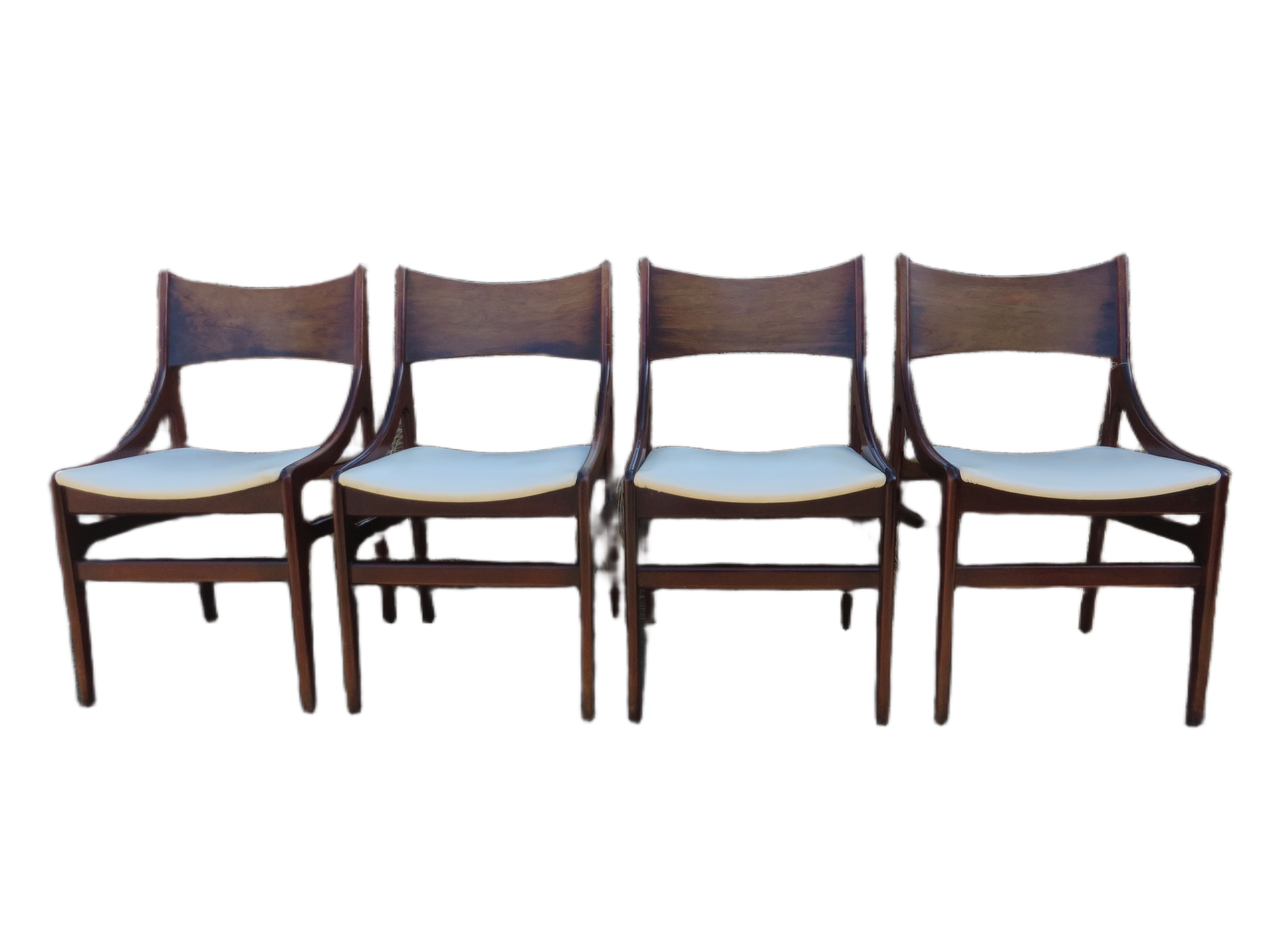 Jaren 60 Vintage Deense Vestervig Eriksen eetkamerstoelen