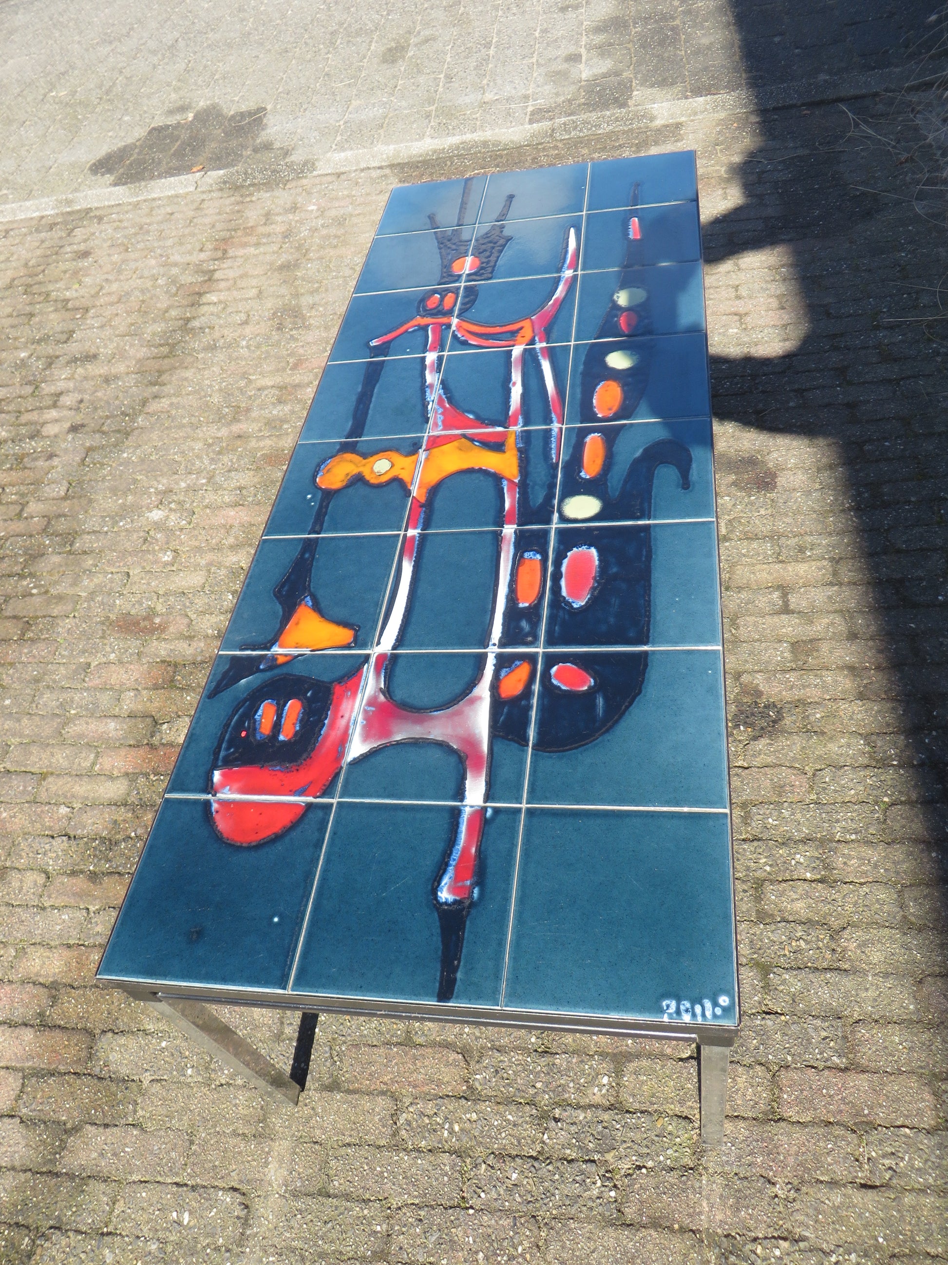 Vintage jaren 70 Adri tegeltafel