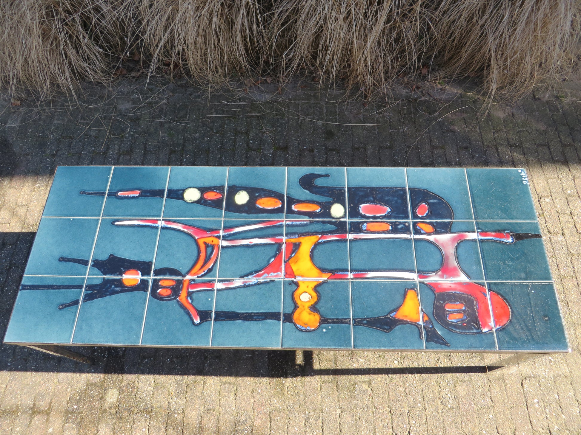 Vintage jaren 70 Adri tegeltafel