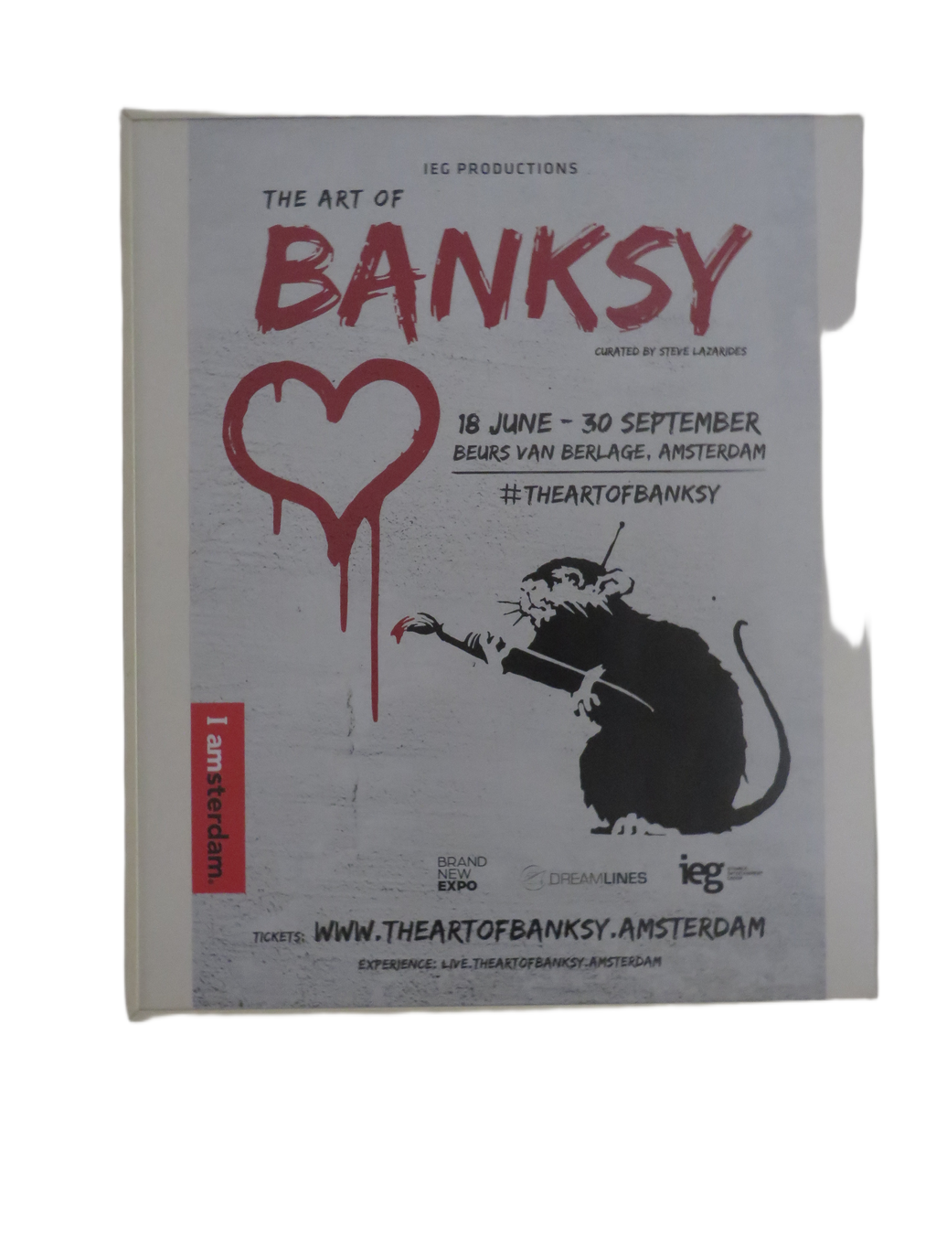 Originele Banksy Poster Ingelijst – The Art of Banksy Amsterdam (2016)