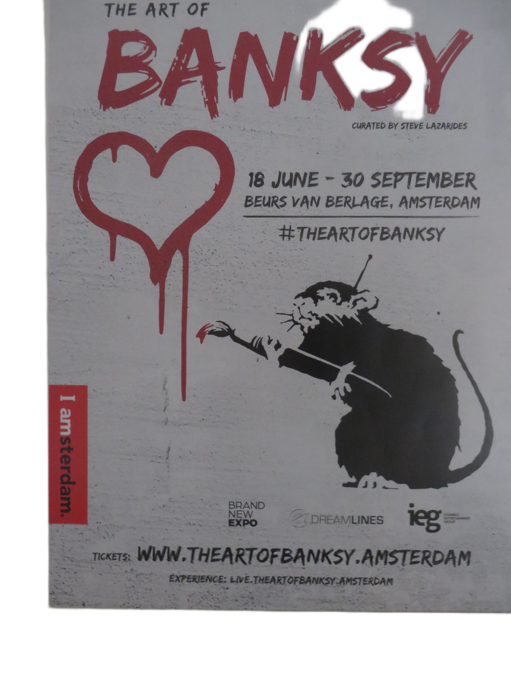 Originele Banksy Poster Ingelijst – The Art of Banksy Amsterdam (2016)