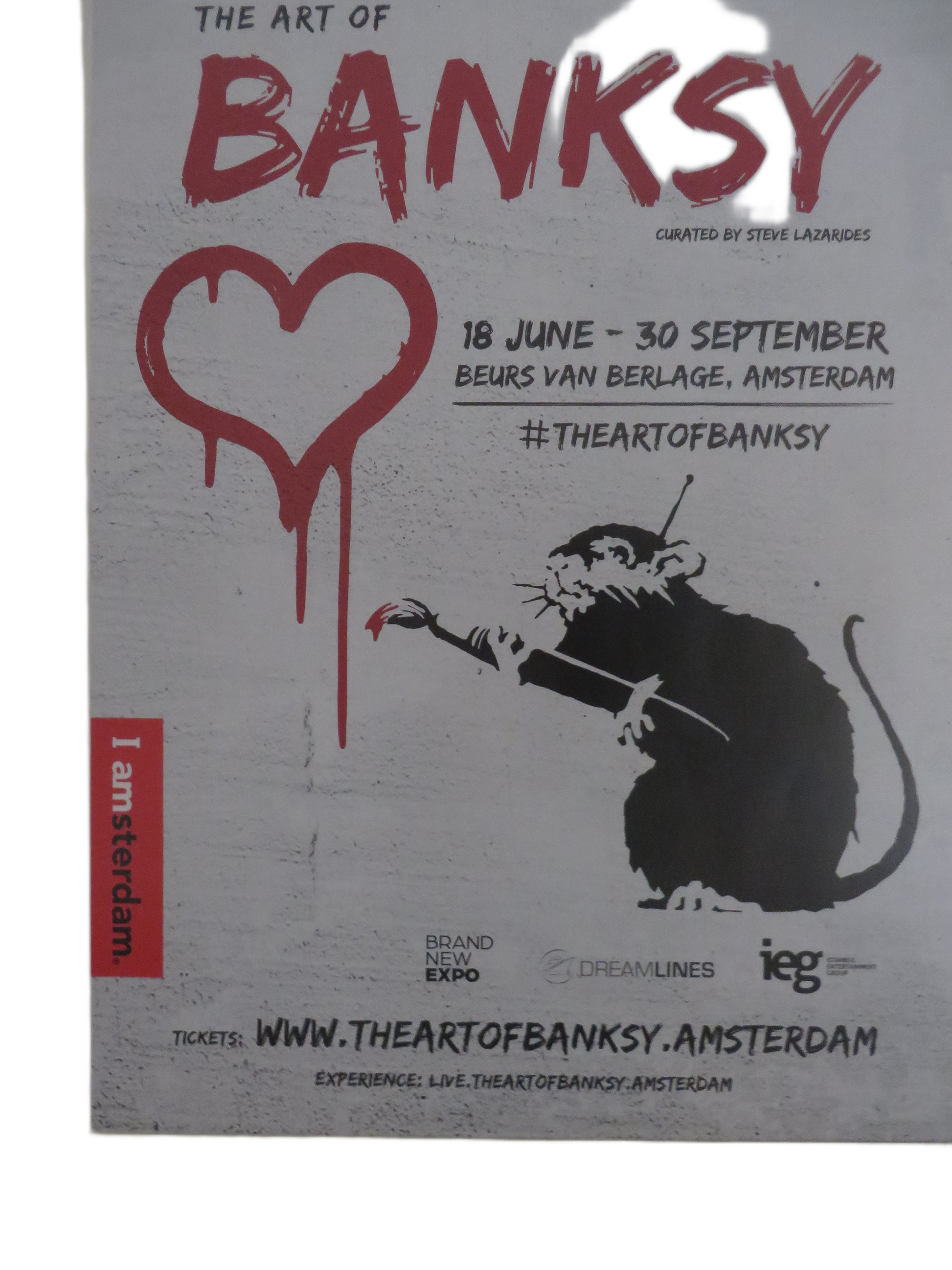 Originele Banksy Poster Ingelijst – The Art of Banksy Amsterdam (2016)