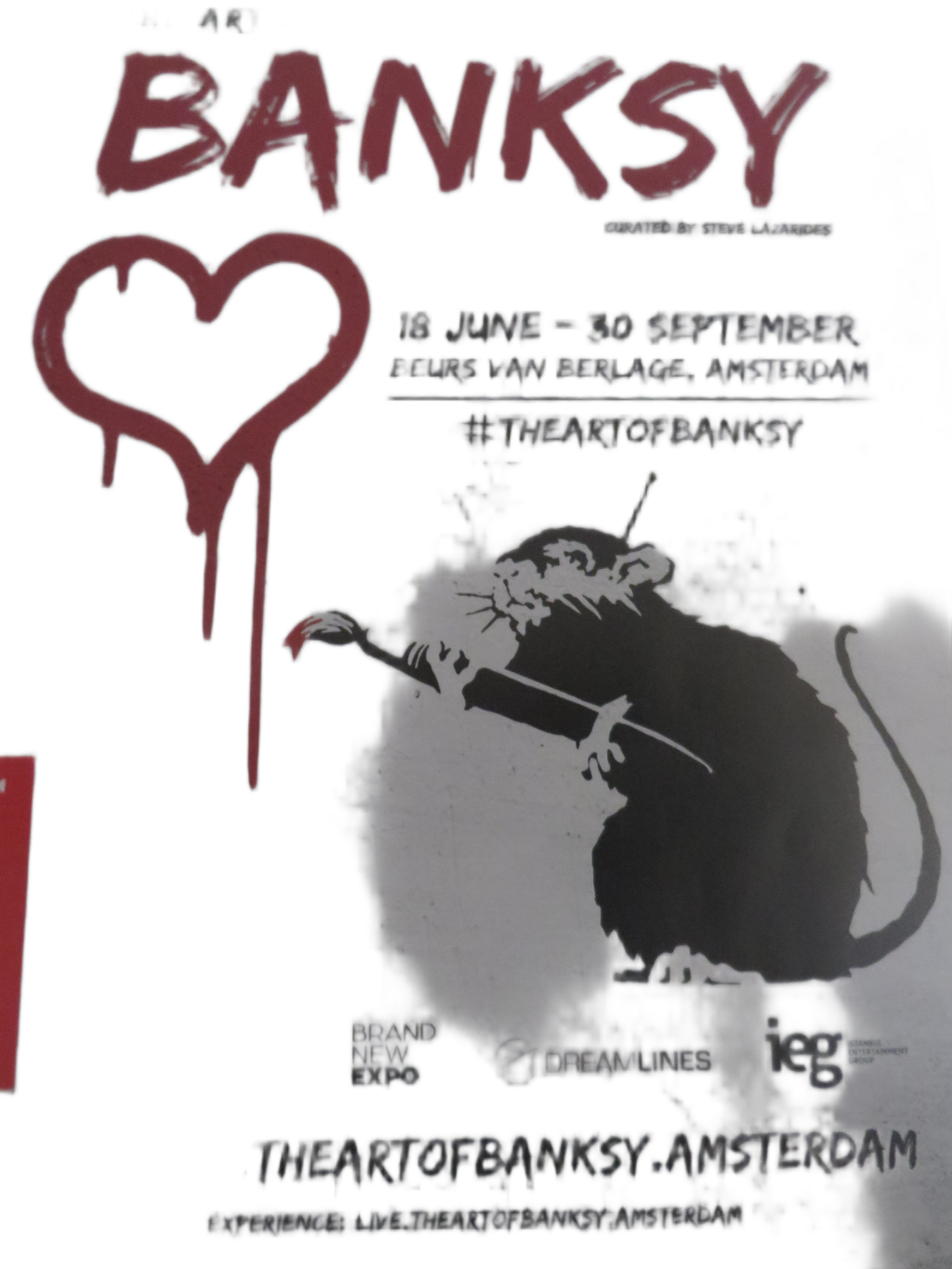 Originele Banksy Poster Ingelijst – The Art of Banksy Amsterdam (2016)