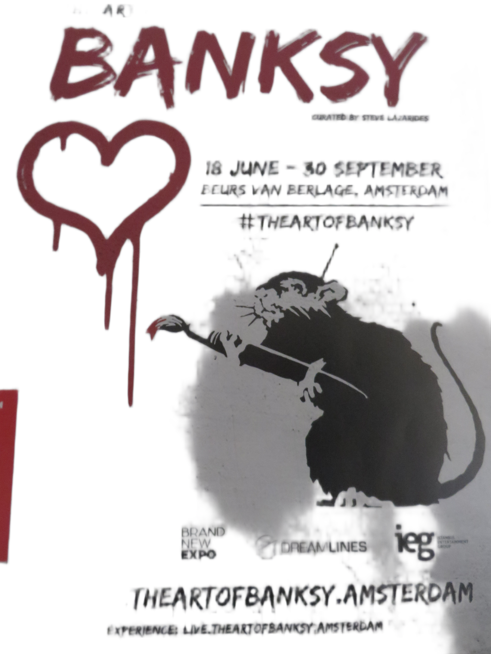 Originele Banksy Poster Ingelijst – The Art of Banksy Amsterdam (2016)