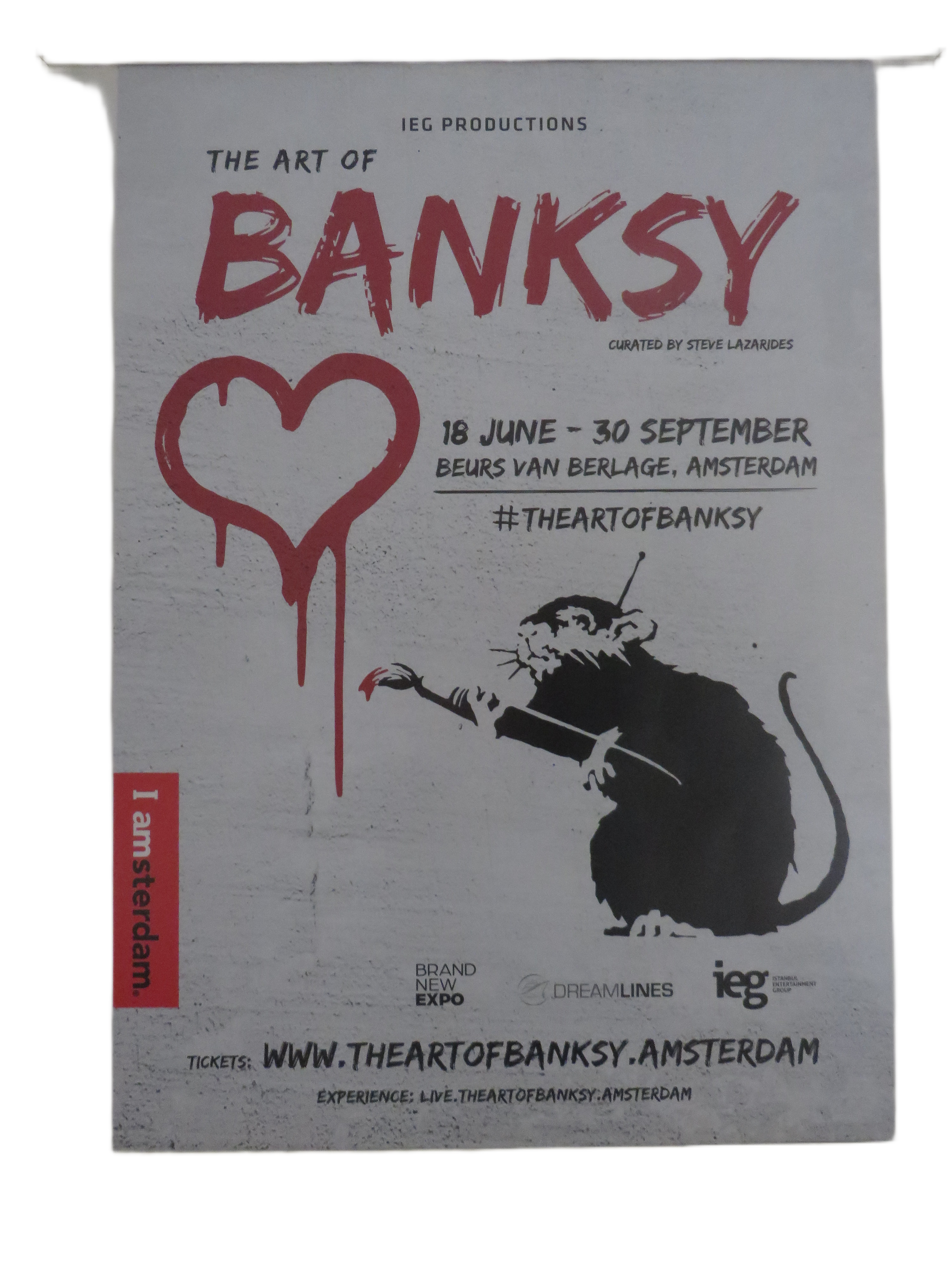 Originele Banksy Poster Ingelijst – The Art of Banksy Amsterdam (2016)