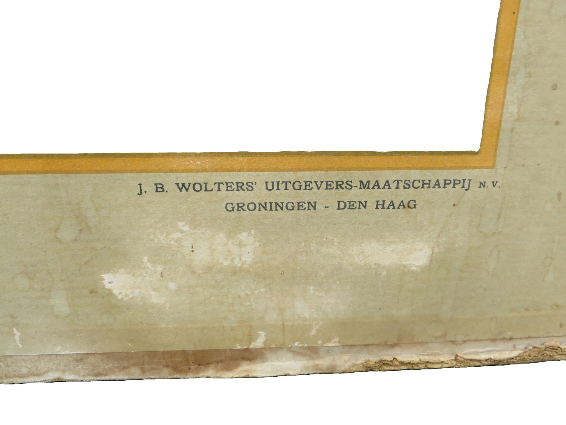 Schoolplaat aan het strand van J.B. Wolters Groningen