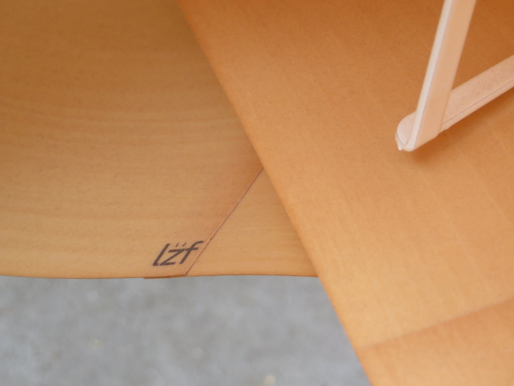 Japandi organische gedraaide beukenhoutfineer LZF hanglamp