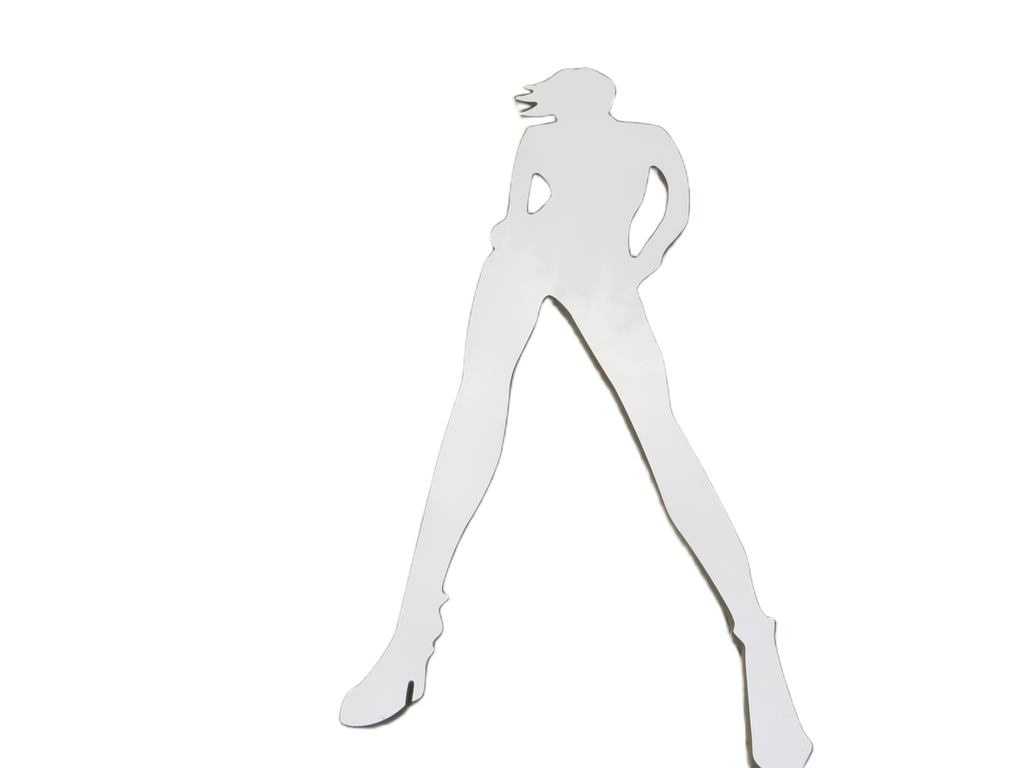 Jaren 70 Pop art wandobject van een vrouw