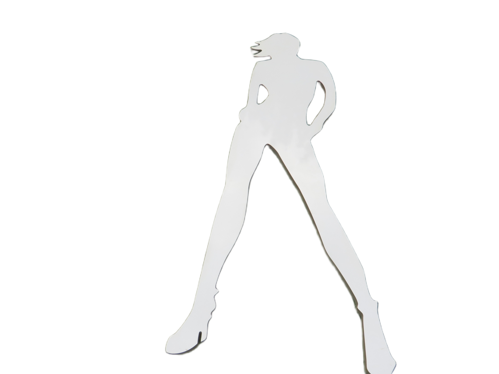 Jaren 70 Pop art wandobject van een vrouw