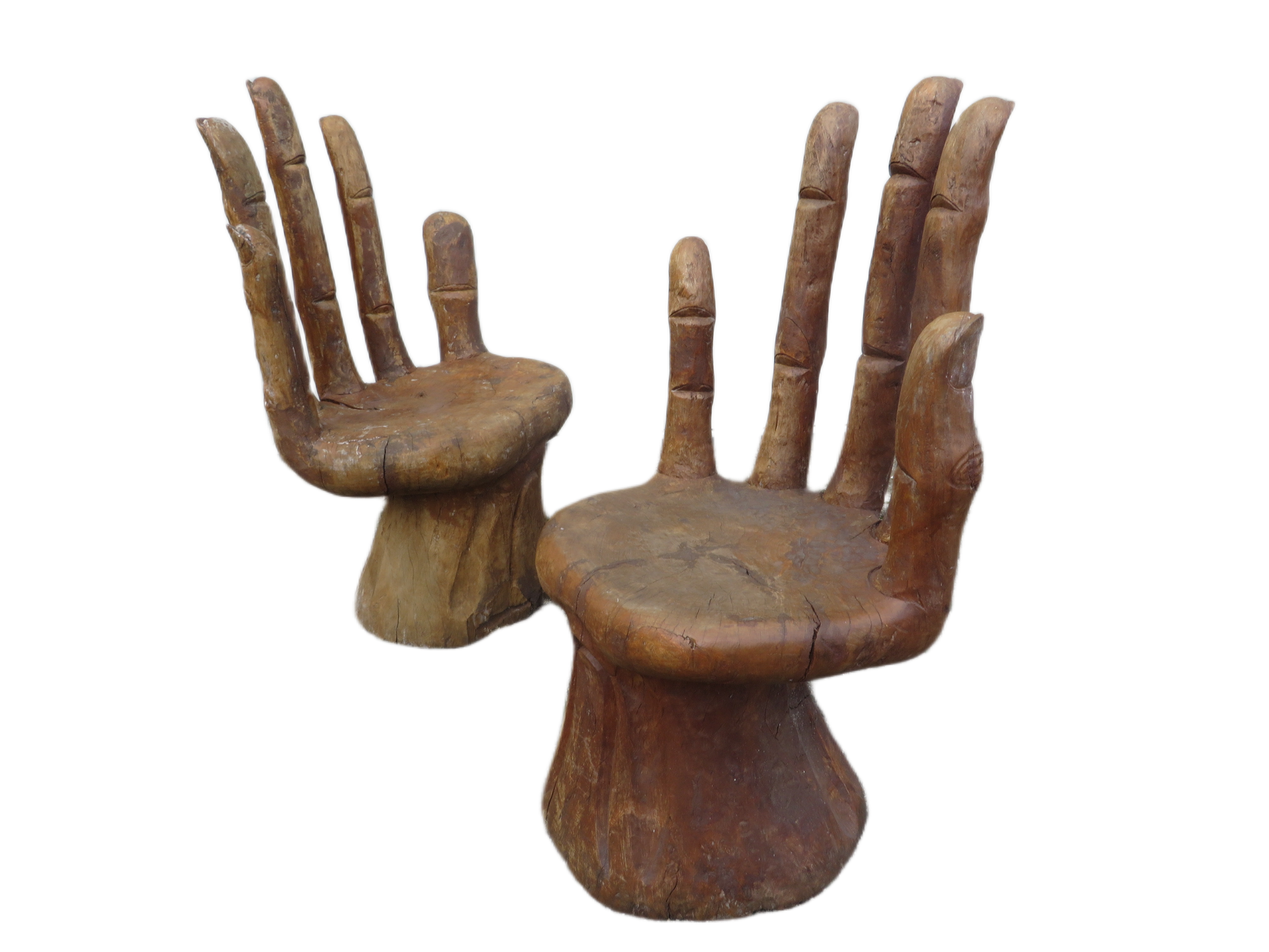 Teakhouten doorleefde Handstoelen