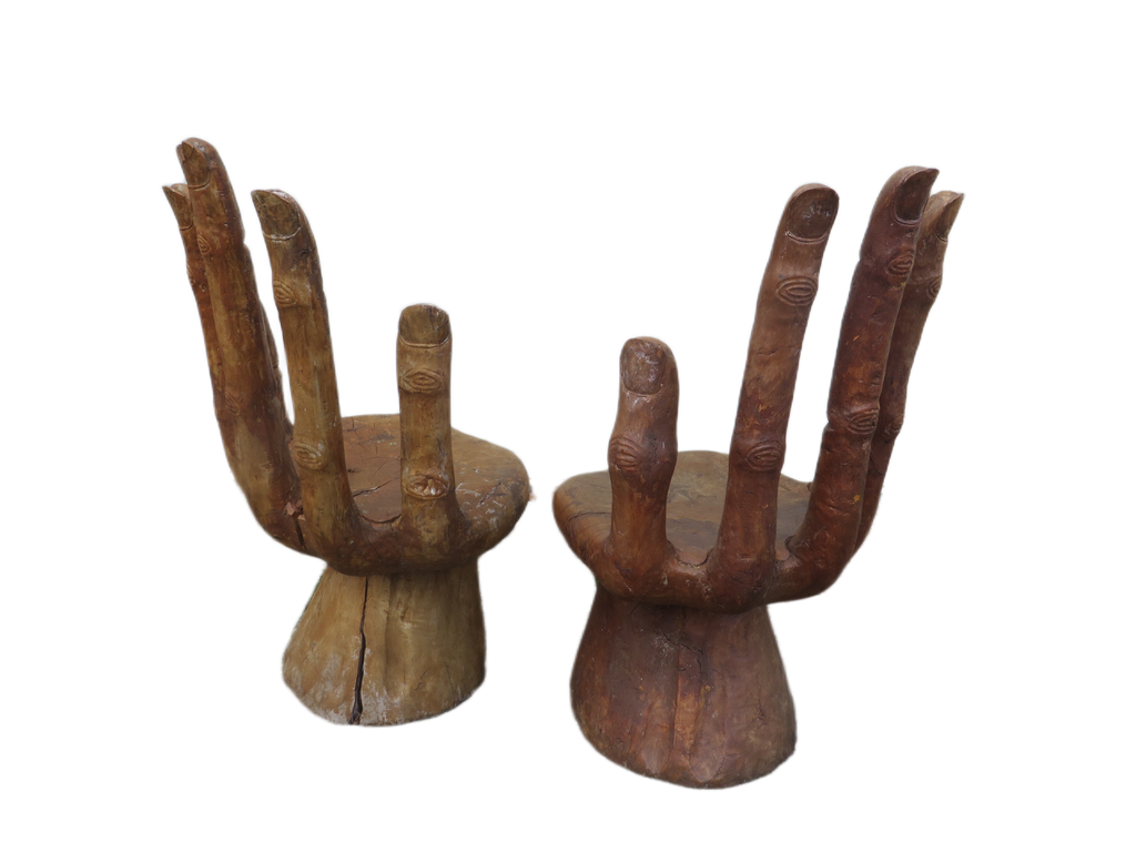 Teakhouten doorleefde Handstoelen