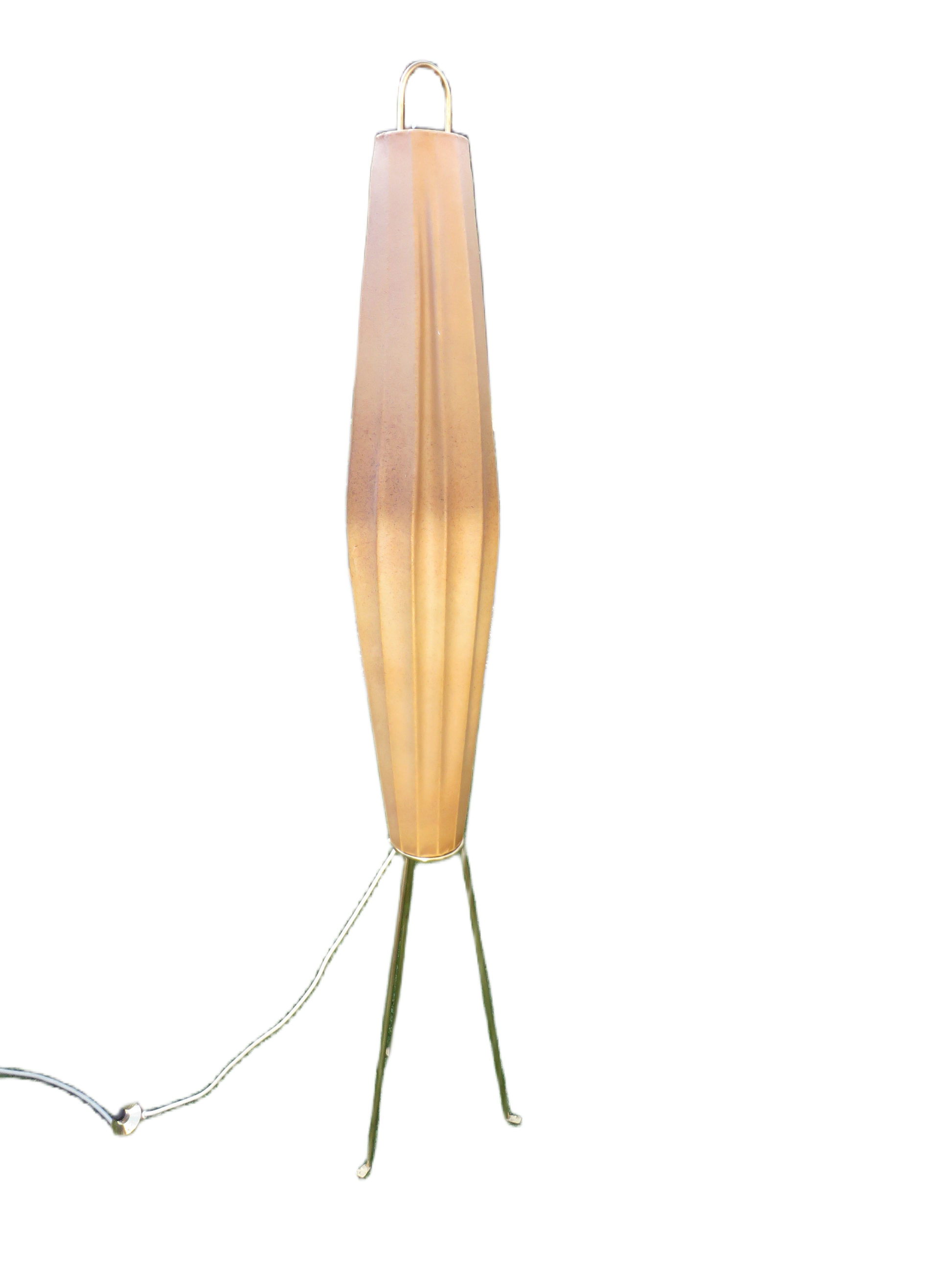 Mid century  Cocoon Vloerlamp Lugano H Klingele, Artimeta “60