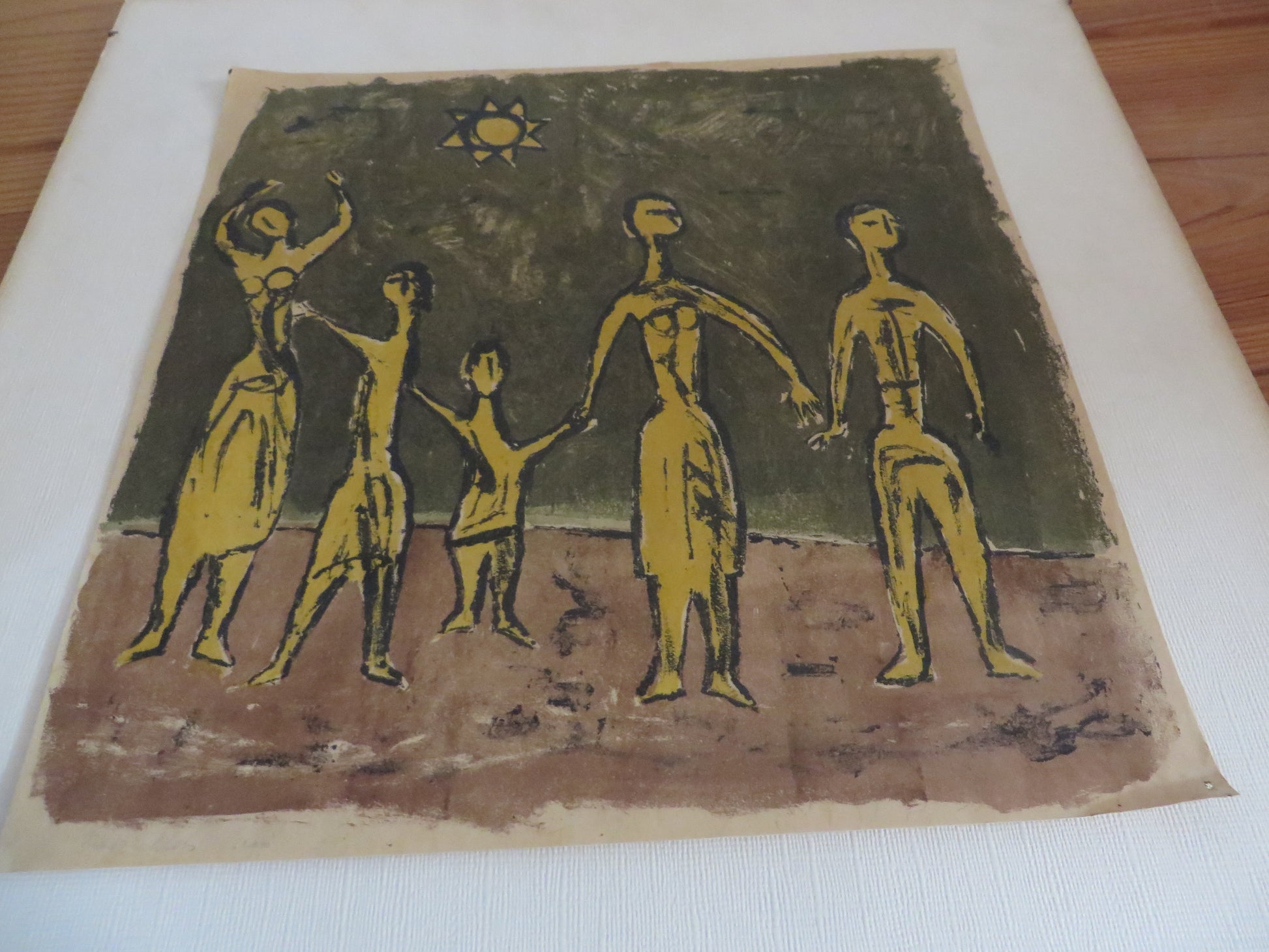 Litho Gezin van Klaas Gubbels