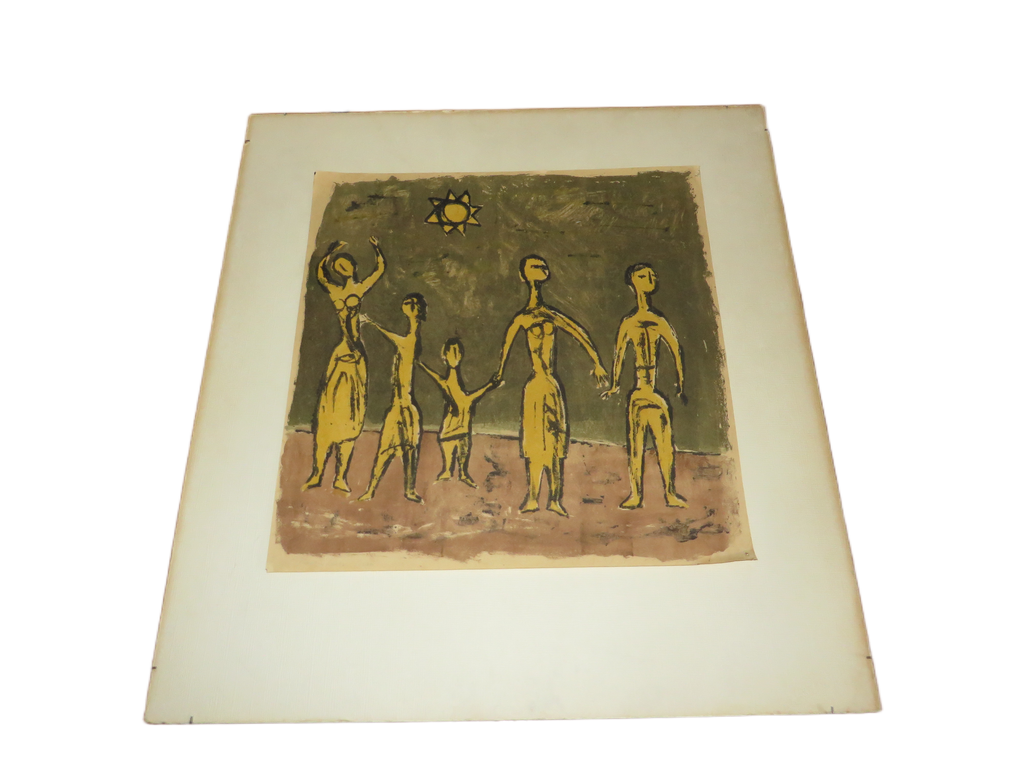 Litho Gezin van Klaas Gubbels