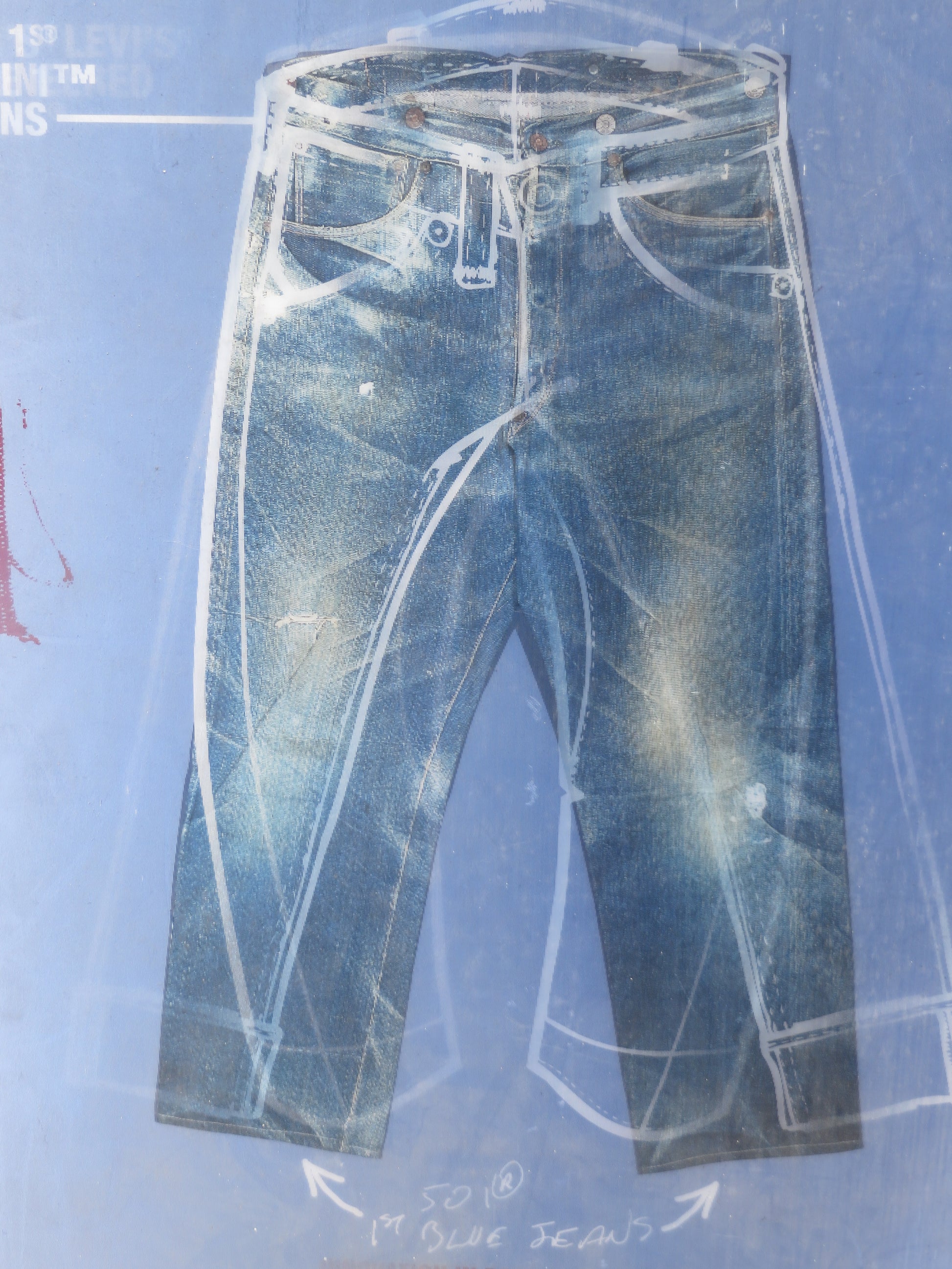 reclameposter (geplastificeerd) Levi's Red collectie