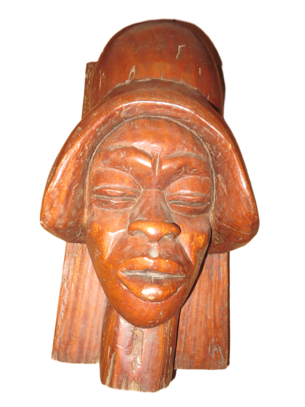 Kamba Buste – Gesigneerd & Genummerd – Massief Mahonie 55cm)