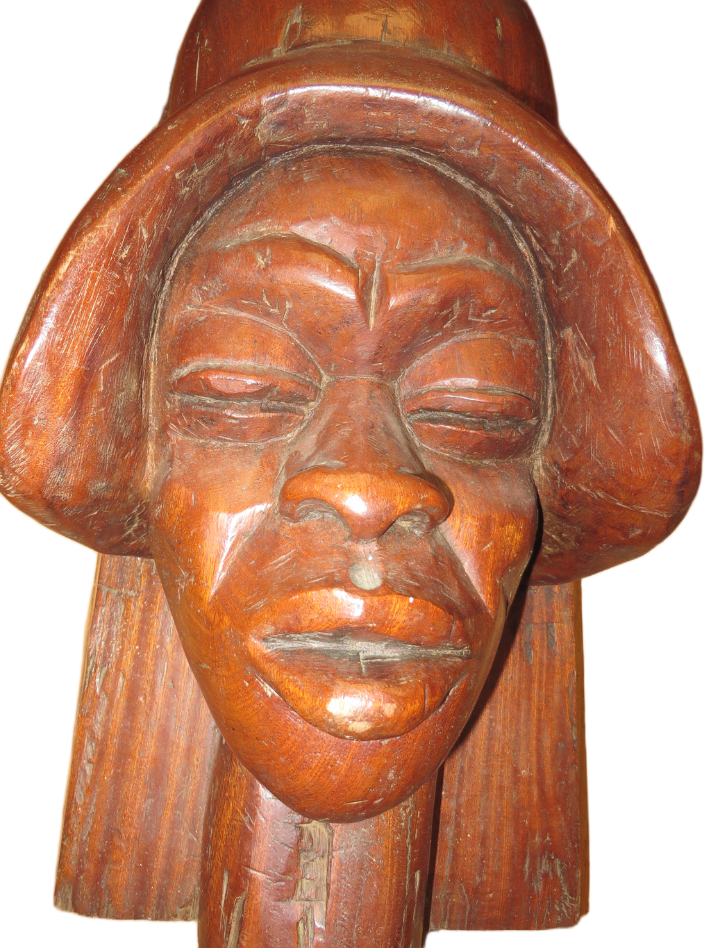 Kamba Buste – Gesigneerd & Genummerd – Massief Mahonie 55cm)