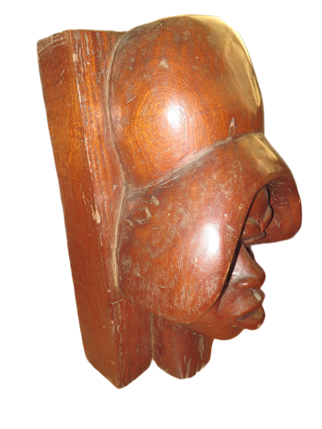 Kamba Buste – Gesigneerd & Genummerd – Massief Mahonie 55cm)