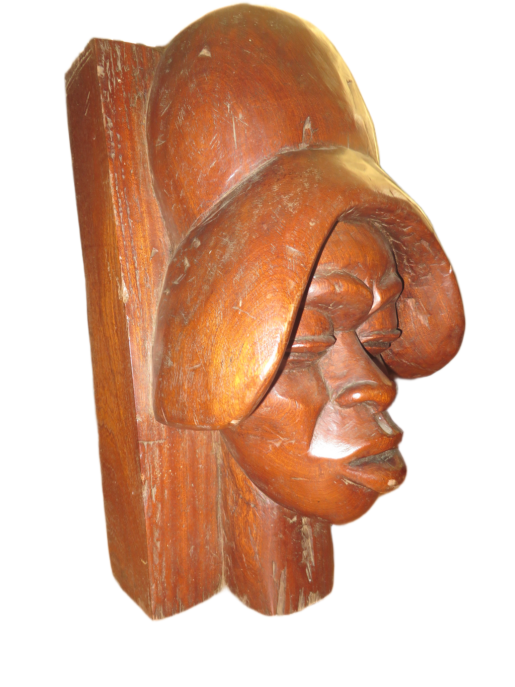 Kamba Buste – Gesigneerd & Genummerd – Massief Mahonie 55cm)