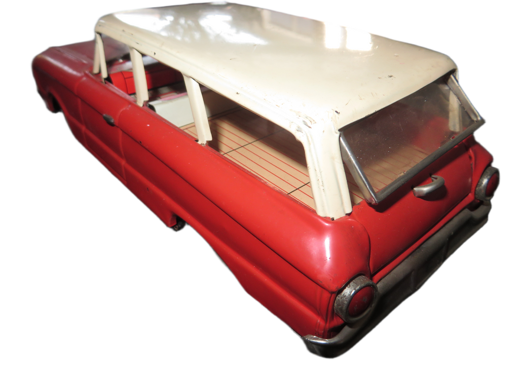 Vintage Tinnen Ford Falcon Station Wagon (Jaren '60) – Alps Japan – Blikken Speelgoed