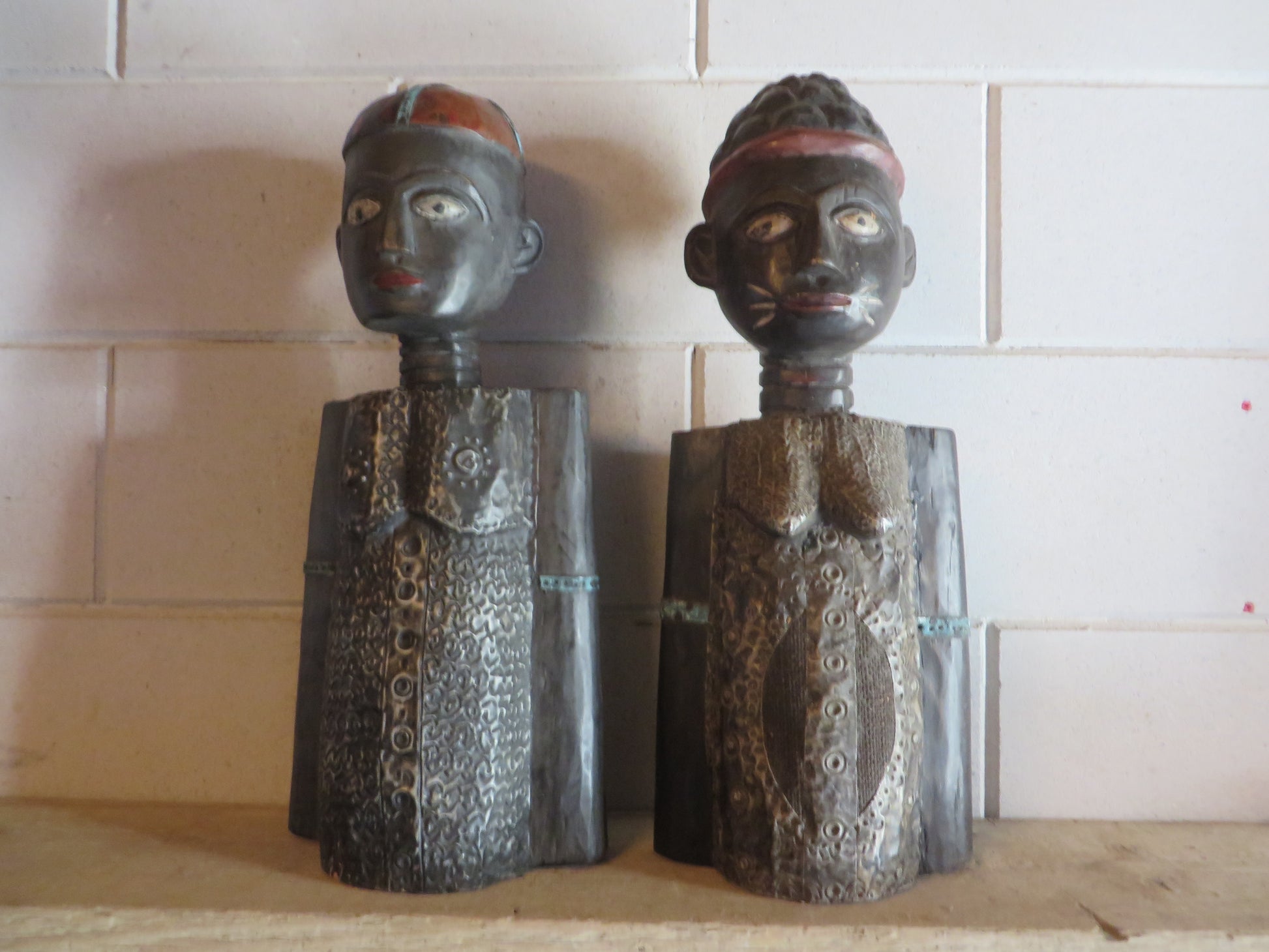 Set Handgesneden Frafra Beelden – Ghana (ca. 2000)