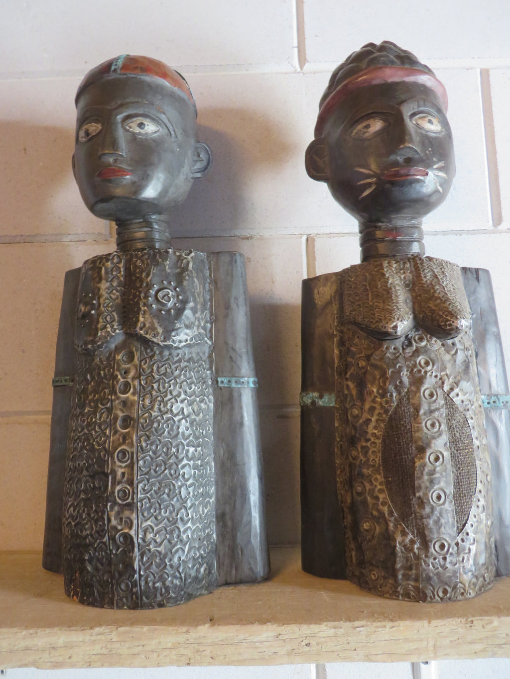 Set Handgesneden Frafra Beelden – Ghana (ca. 2000)