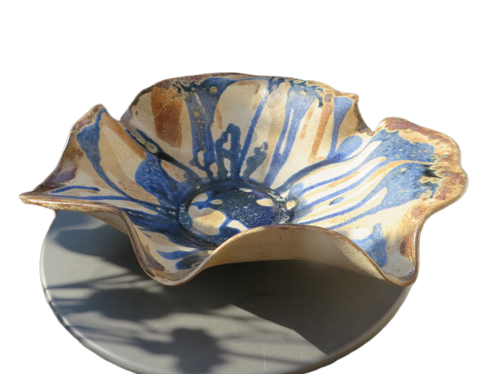 Grote Vintage Deense Keramische Centerpiece Schaal – Meta Kastberg (Saltum), Jaren '70/'80 – Perfecte Staat